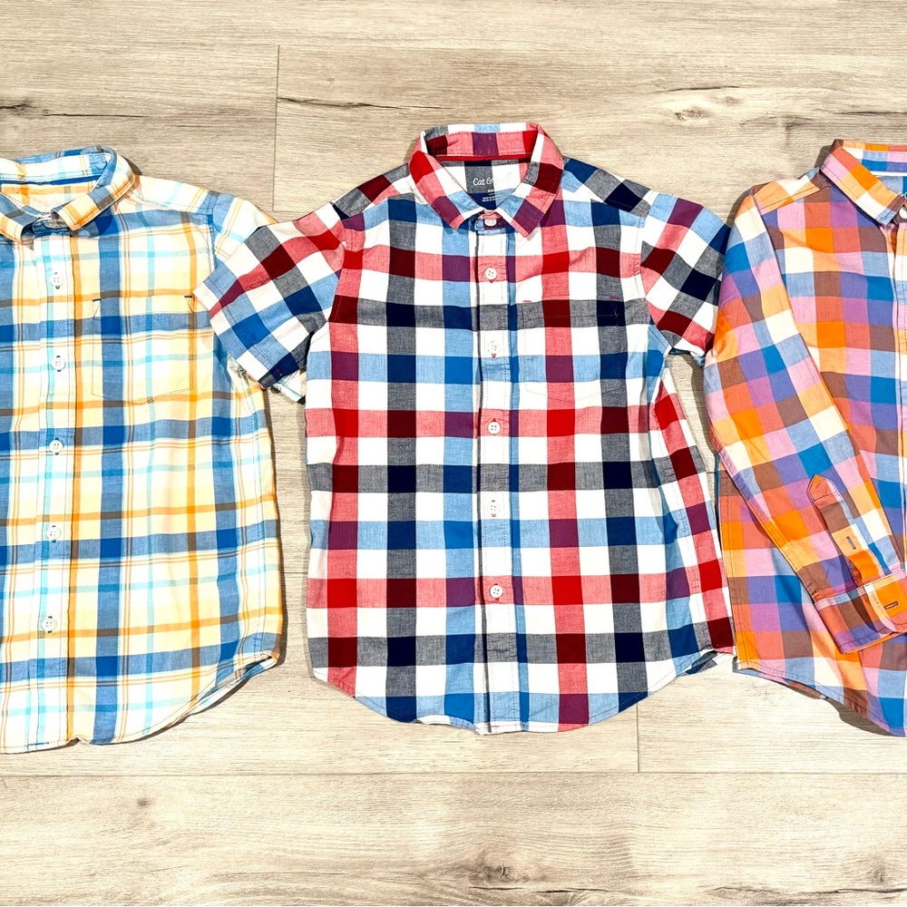 SOLD 🌺Cat and Jack Kids Checkered Shirt 3 pcs for $15! ✅